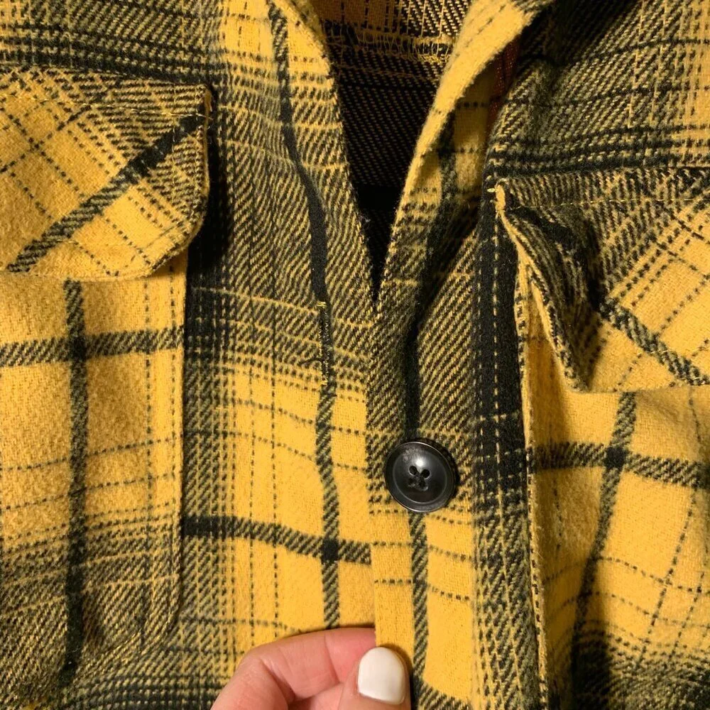 Nobo black & yellow heavy flannel